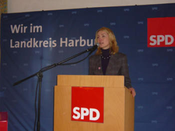 Manuela Schwesig bei ihrer Rede