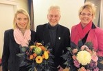 Die Bundestagsabgeordneten Svenja Stadler (l.) und Susanne Mittag mit Siegfried Raabe, Vorsitzender des SPD-Ortvereins Tostedt.