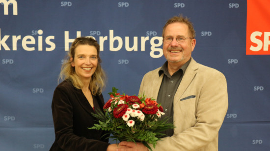 Landratskandidat Michael Cramm und Unterbezirksvorsitzende Svenja Stadler
