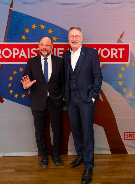 Martin Schulz und Bernd Lange Neujahrsempfang 2024